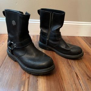 Mens Harley Davidson biker boots
